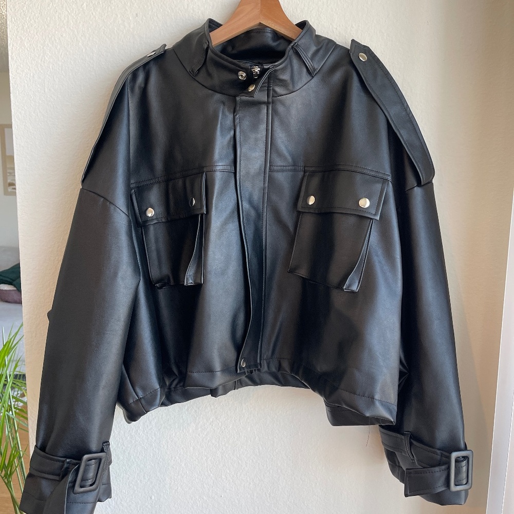 Storets Oversized PU Jacket